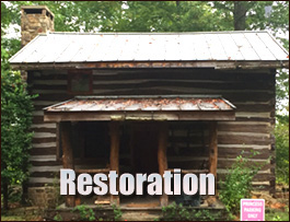Historic Log Cabin Restoration  Rutherford College, North Carolina